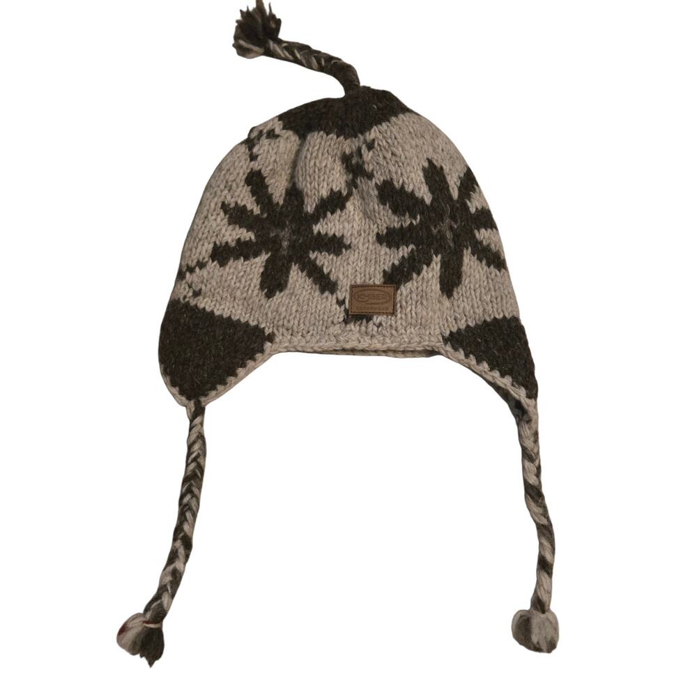 KYBER Wool Beanie Hat Fleece Lined Cap w/ Tassel Nepal Insulated Warm Winter HAT